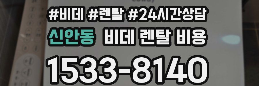 신안동 비데 렌탈 비용