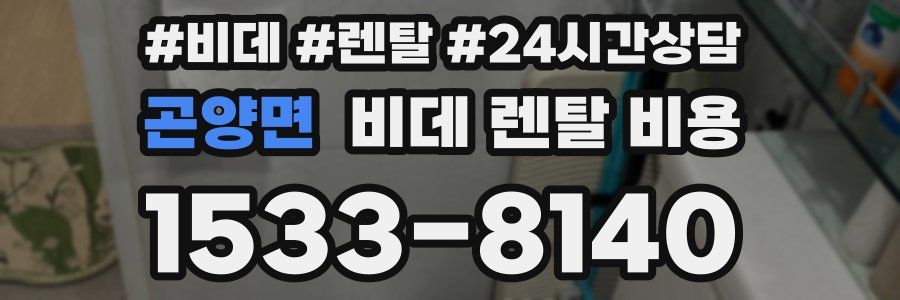 곤양면 비데 렌탈 비용