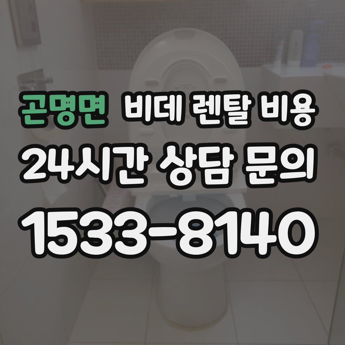 곤명면 비데 렌탈 비용