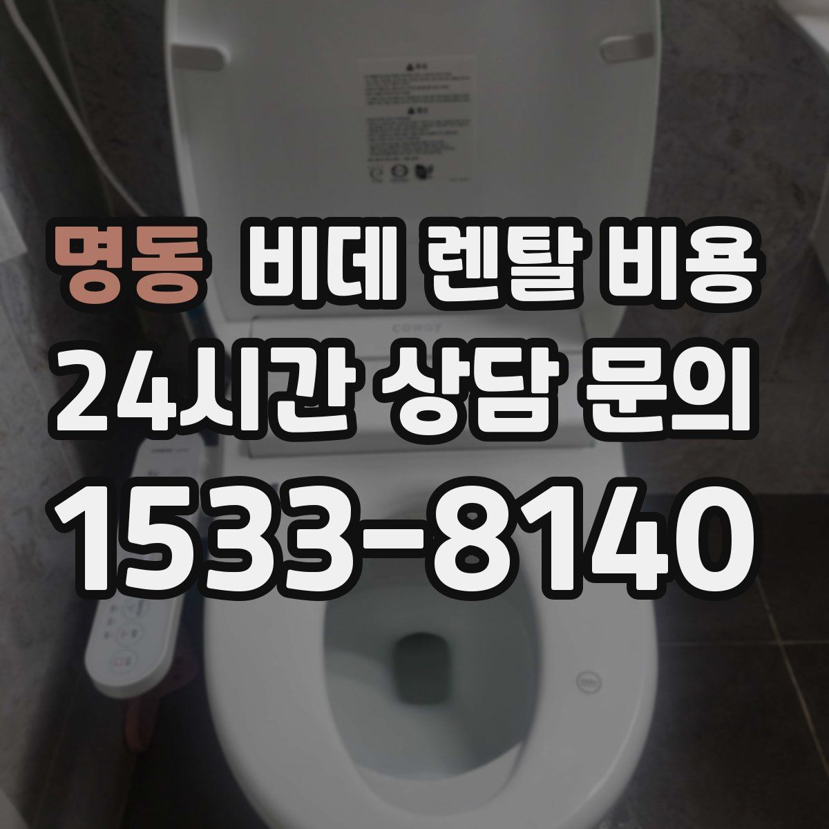 명동 비데 렌탈 비용