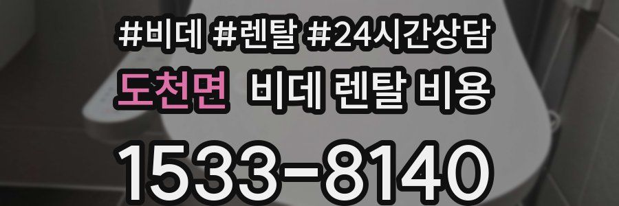 도천면 비데 렌탈 비용