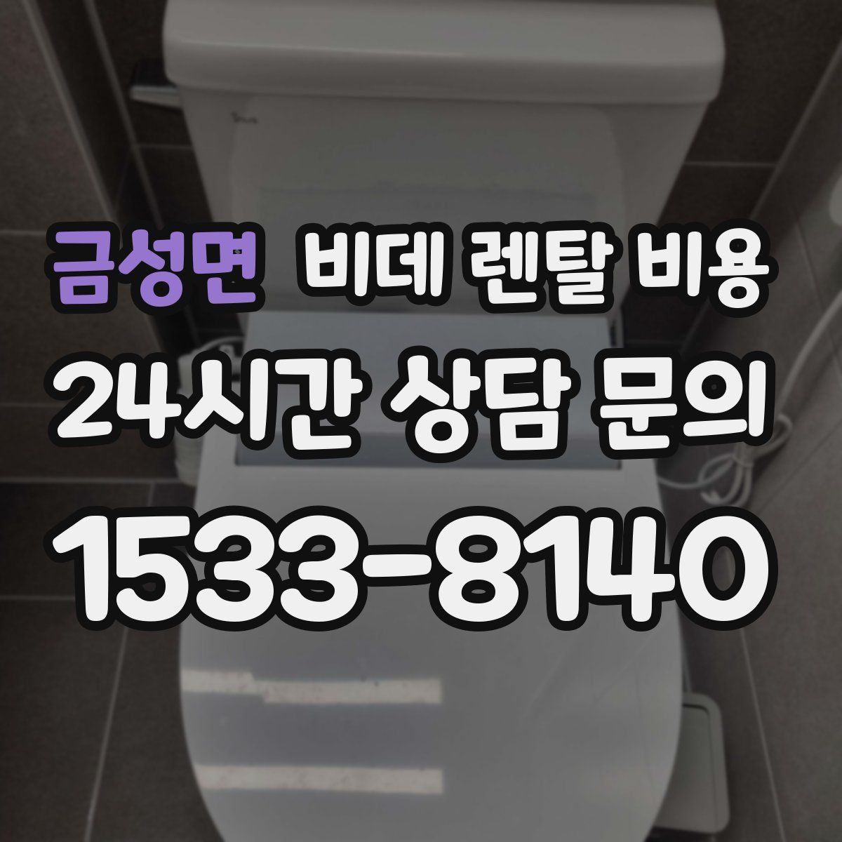 금성면 비데 렌탈 비용
