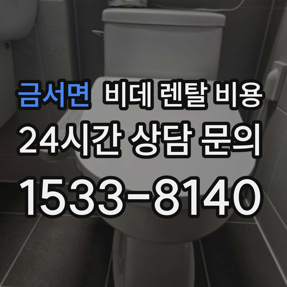 금서면 비데 렌탈 비용