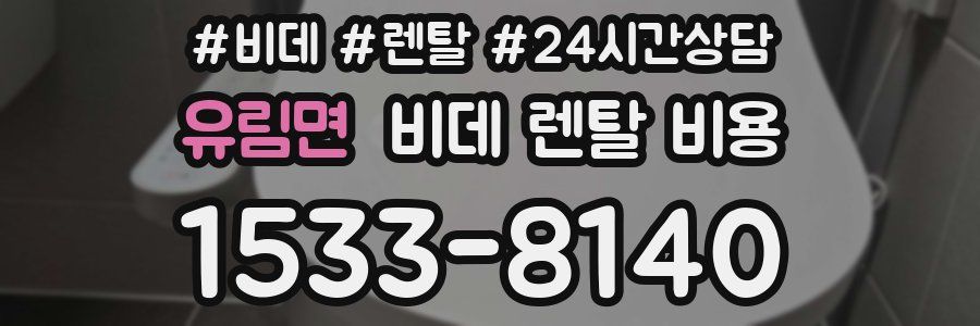 유림면 비데 렌탈 비용