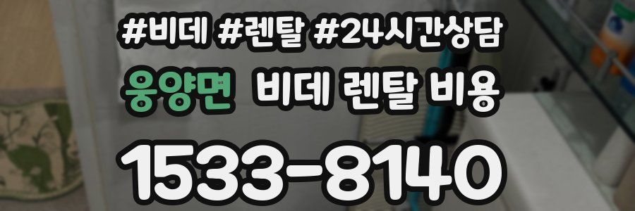 웅양면 비데 렌탈 비용