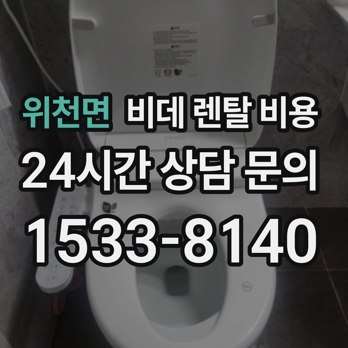위천면 비데 렌탈 비용