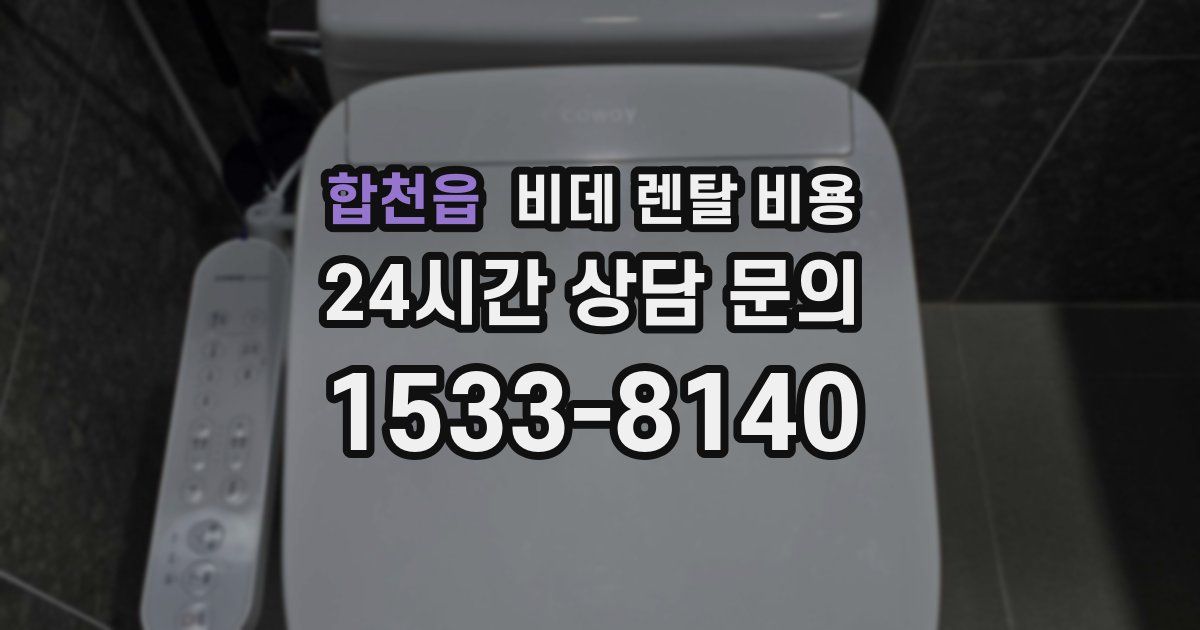 합천읍 비데 렌탈 비용