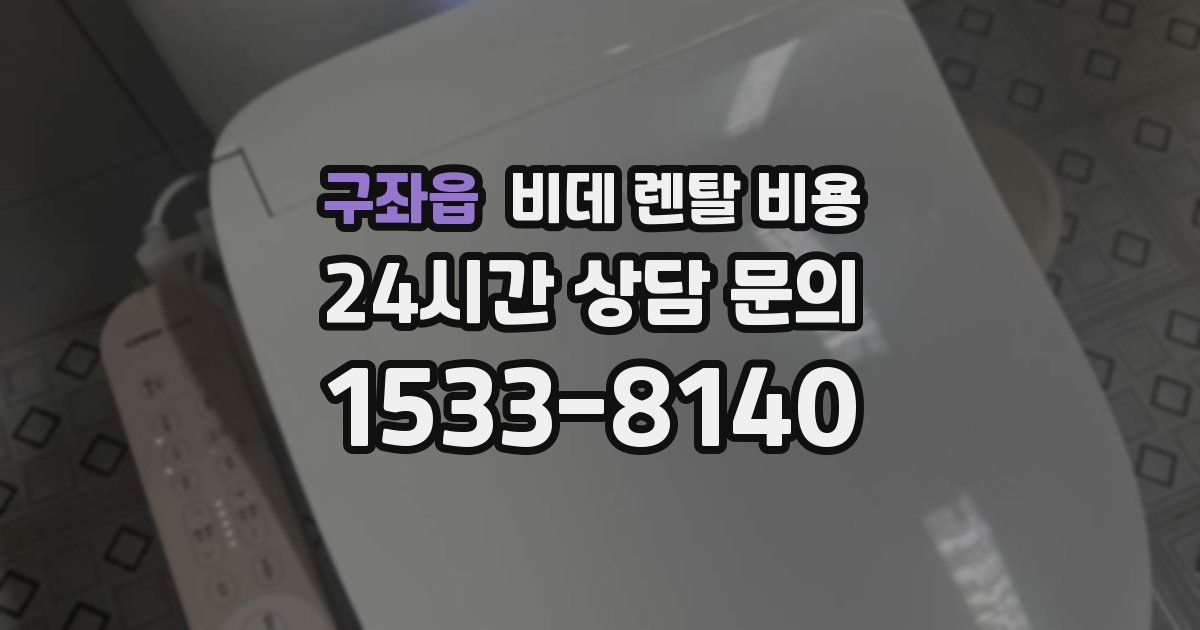 구좌읍 비데 렌탈 비용