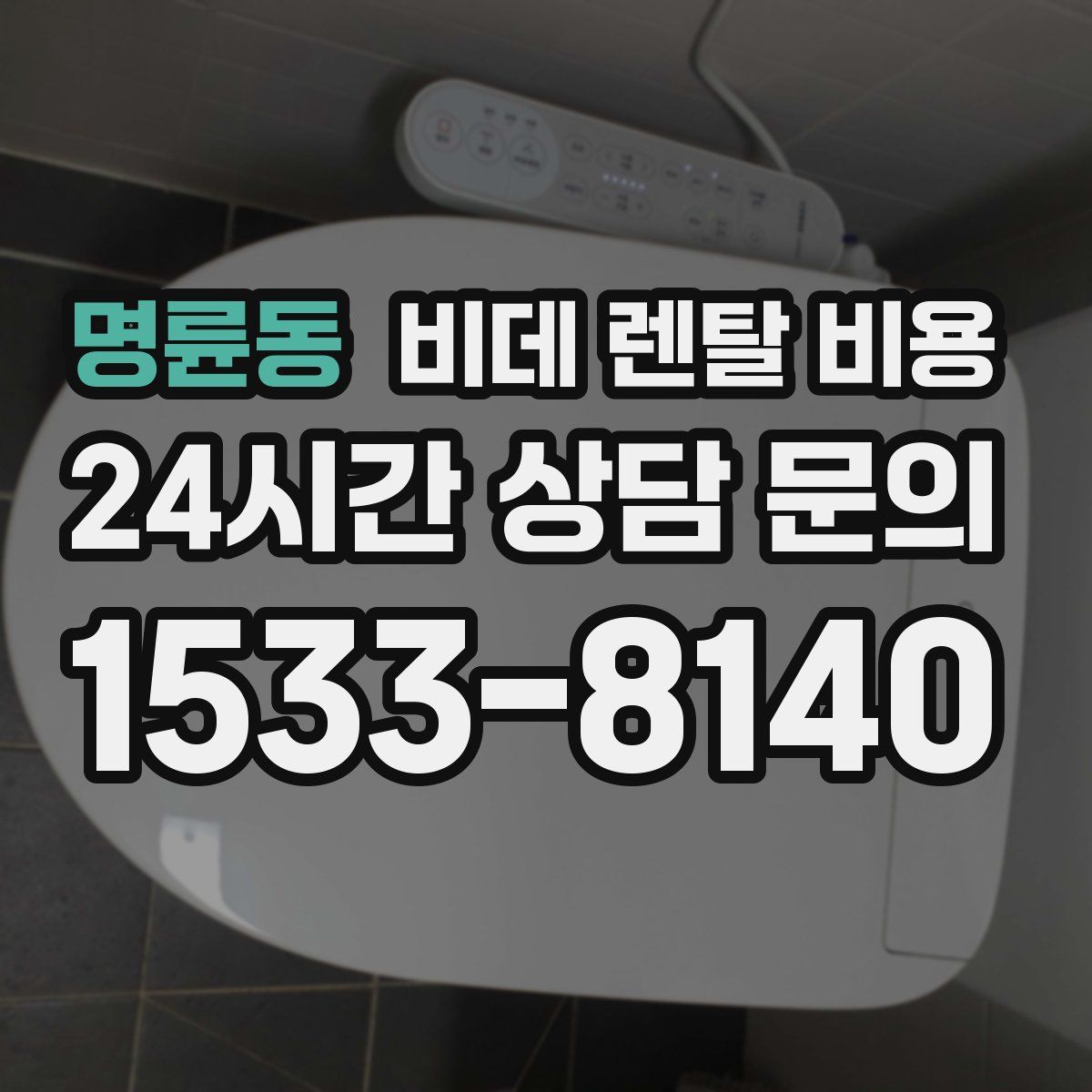 명륜동 비데 렌탈 비용