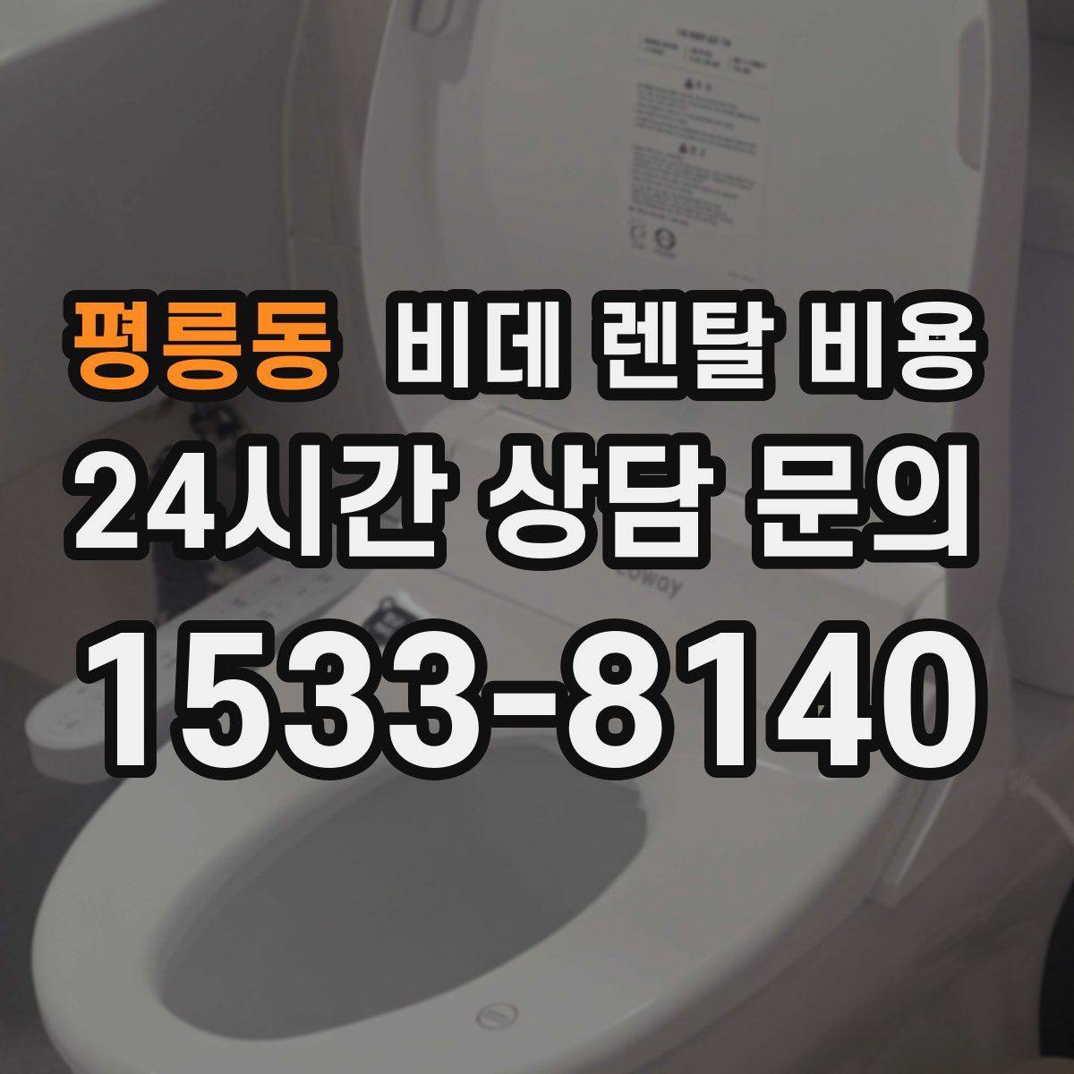 평릉동 비데 렌탈 비용
