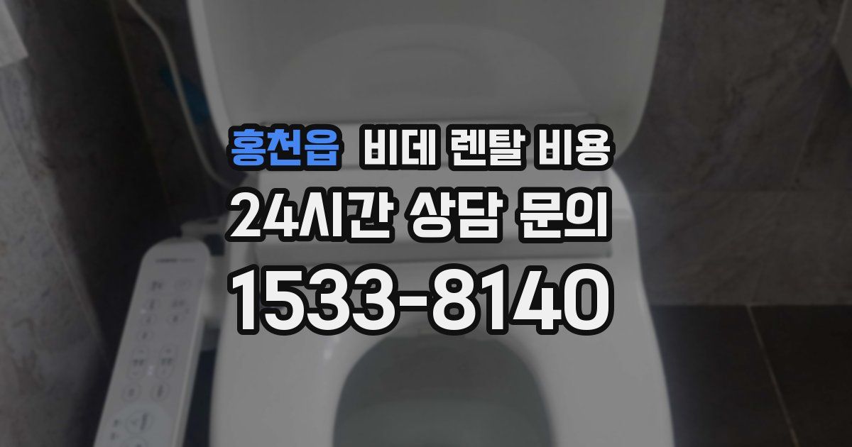 홍천읍 비데 렌탈 비용