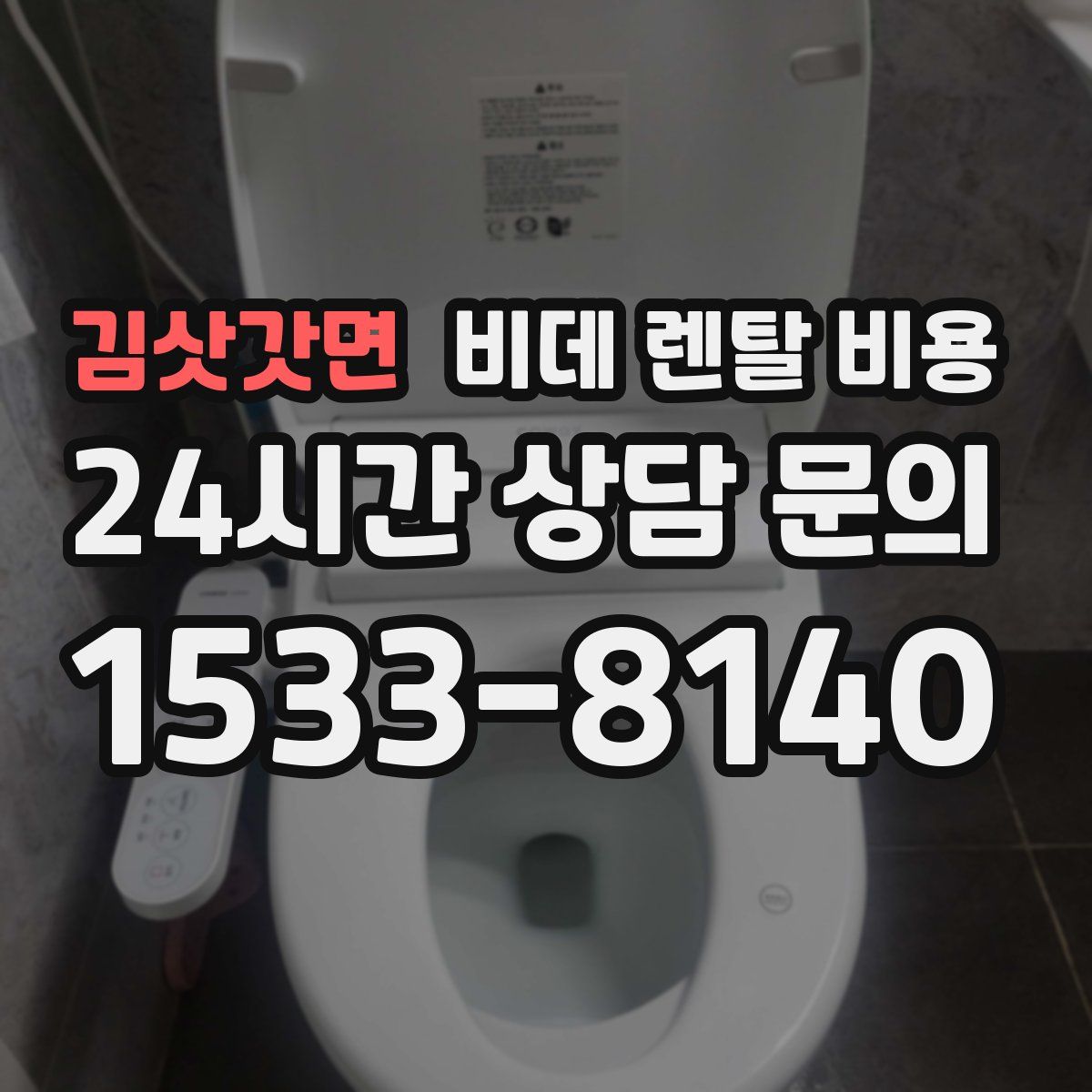 김삿갓면 비데 렌탈 비용