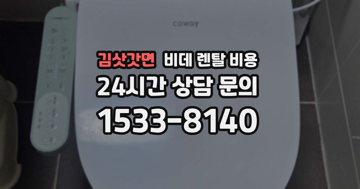 김삿갓면 비데 렌탈 비용