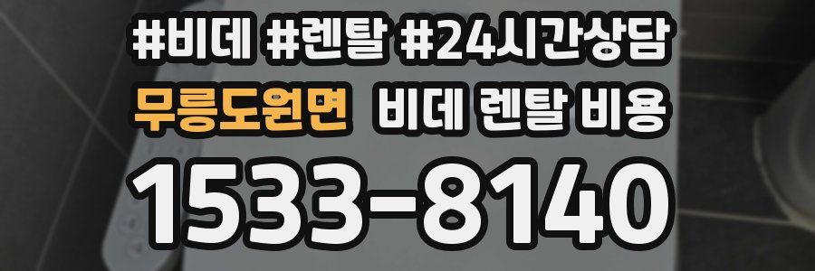 무릉도원면 비데 렌탈 비용