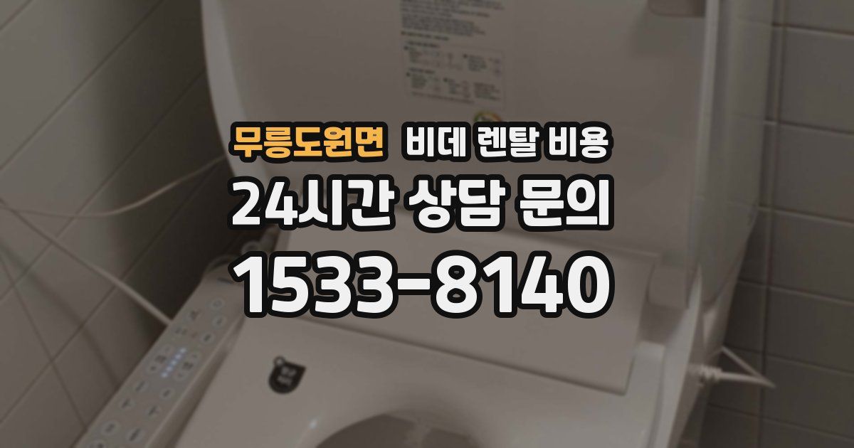 무릉도원면 비데 렌탈 비용