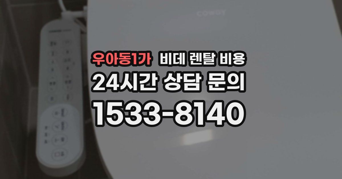 우아동1가 비데 렌탈 비용