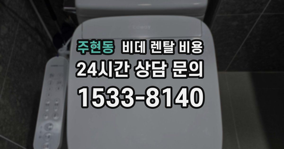주현동 비데 렌탈 비용