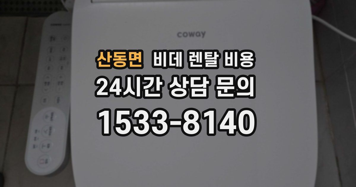 산동면 비데 렌탈 비용