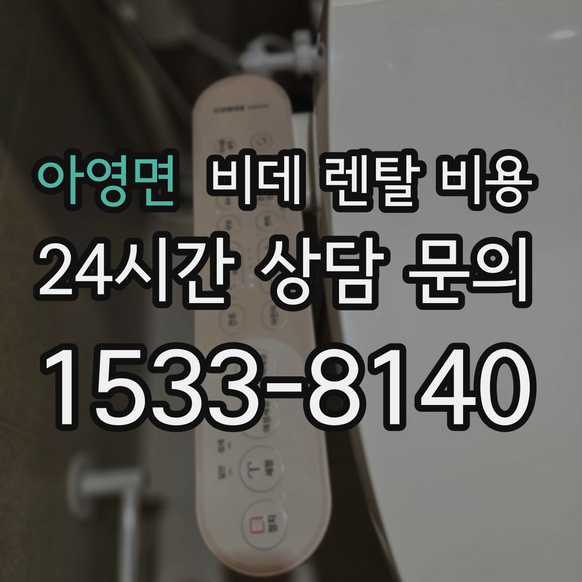 아영면 비데 렌탈 비용