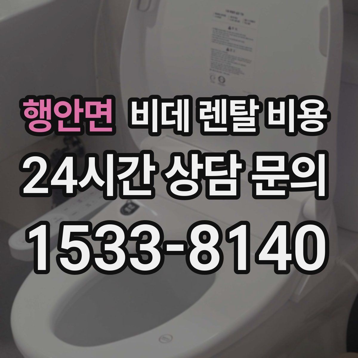 행안면 비데 렌탈 비용 사용 목적별로 달라지는 선택 기준
