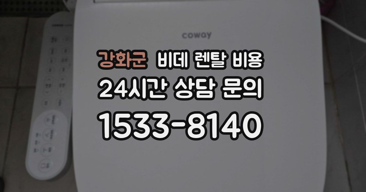 강화군 비데 렌탈 비용