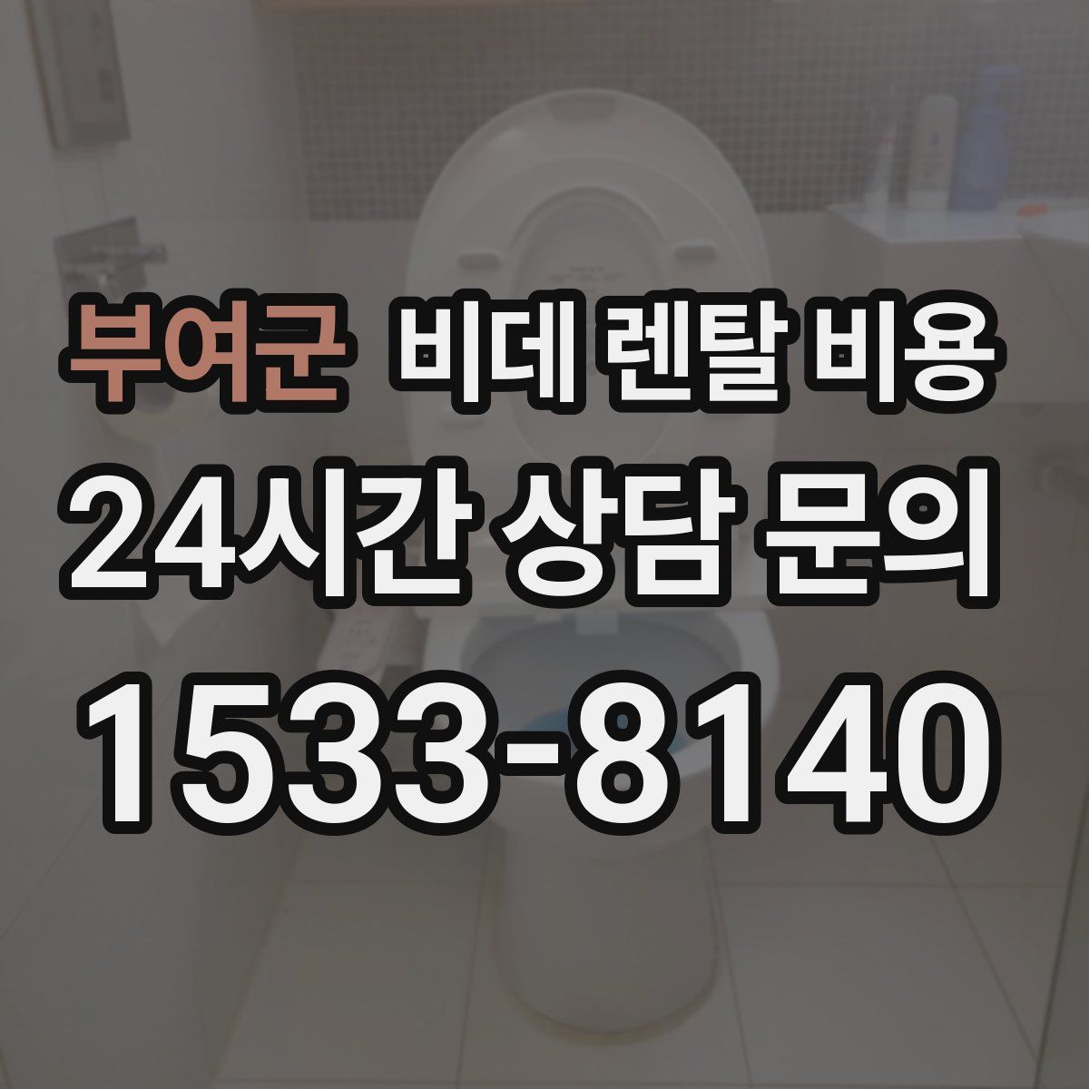 부여군 비데 렌탈 비용