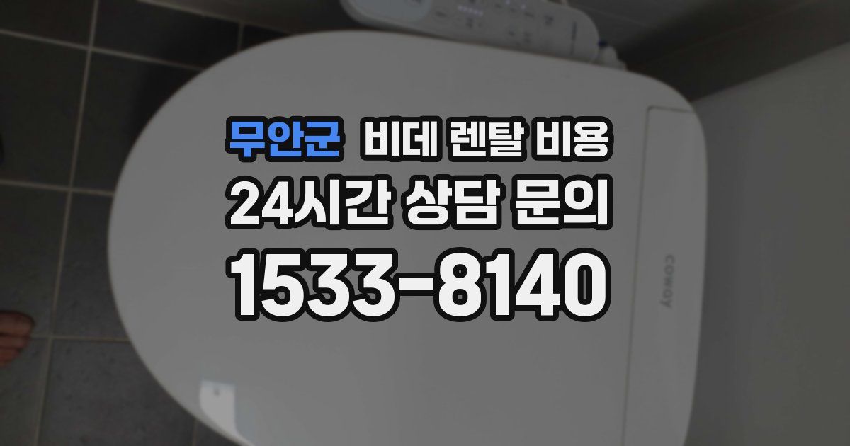 무안군 비데 렌탈 비용