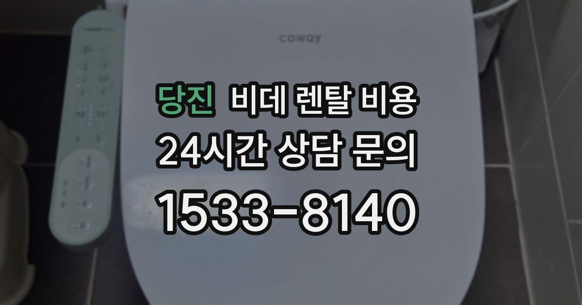 당진 비데 렌탈 비용