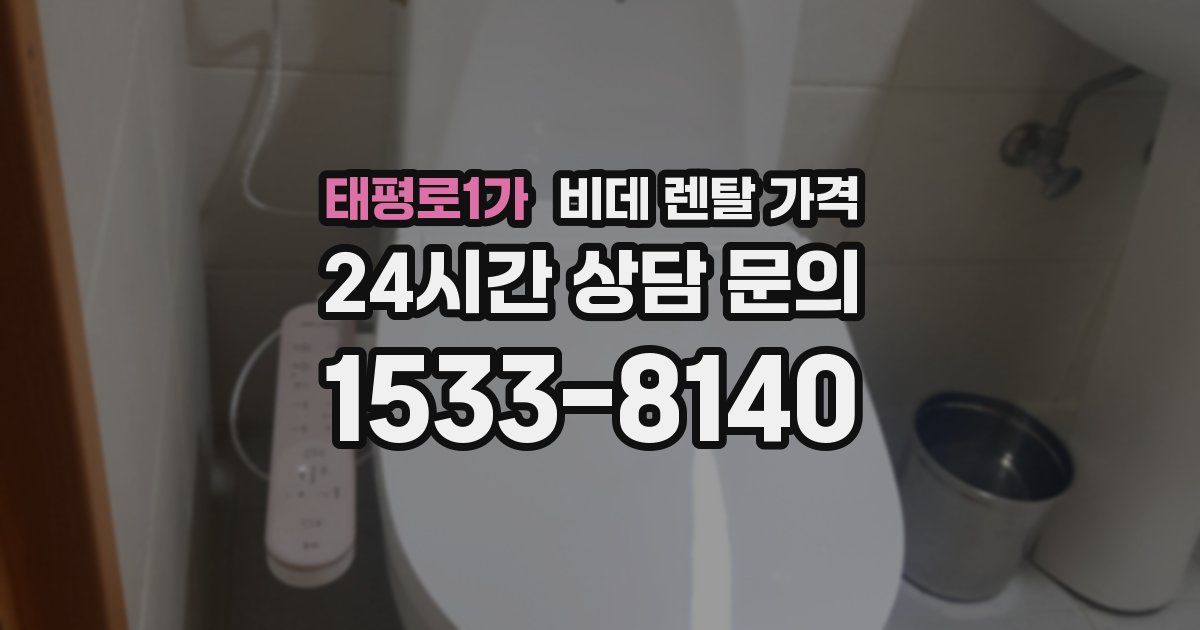 태평로1가 비데 렌탈 가격