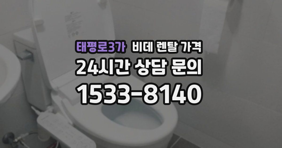 태평로3가 비데 렌탈 가격