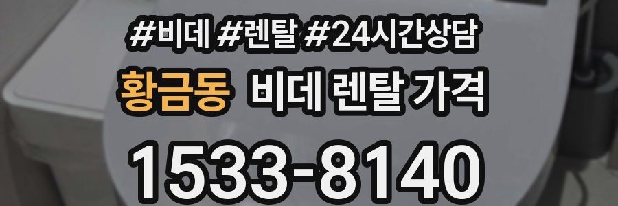 황금동 비데 렌탈 가격