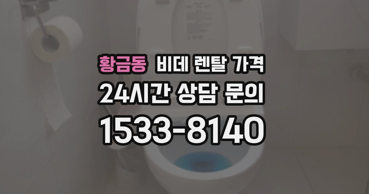 황금동 비데 렌탈 가격