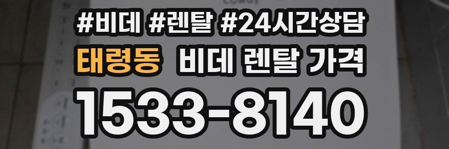 태령동 비데 렌탈 가격