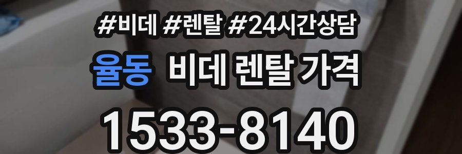 율동 비데 렌탈 가격