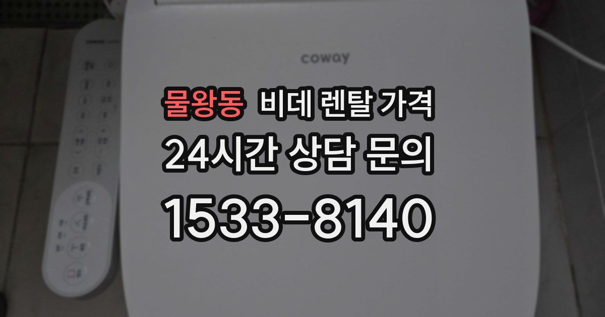 물왕동 비데 렌탈 가격
