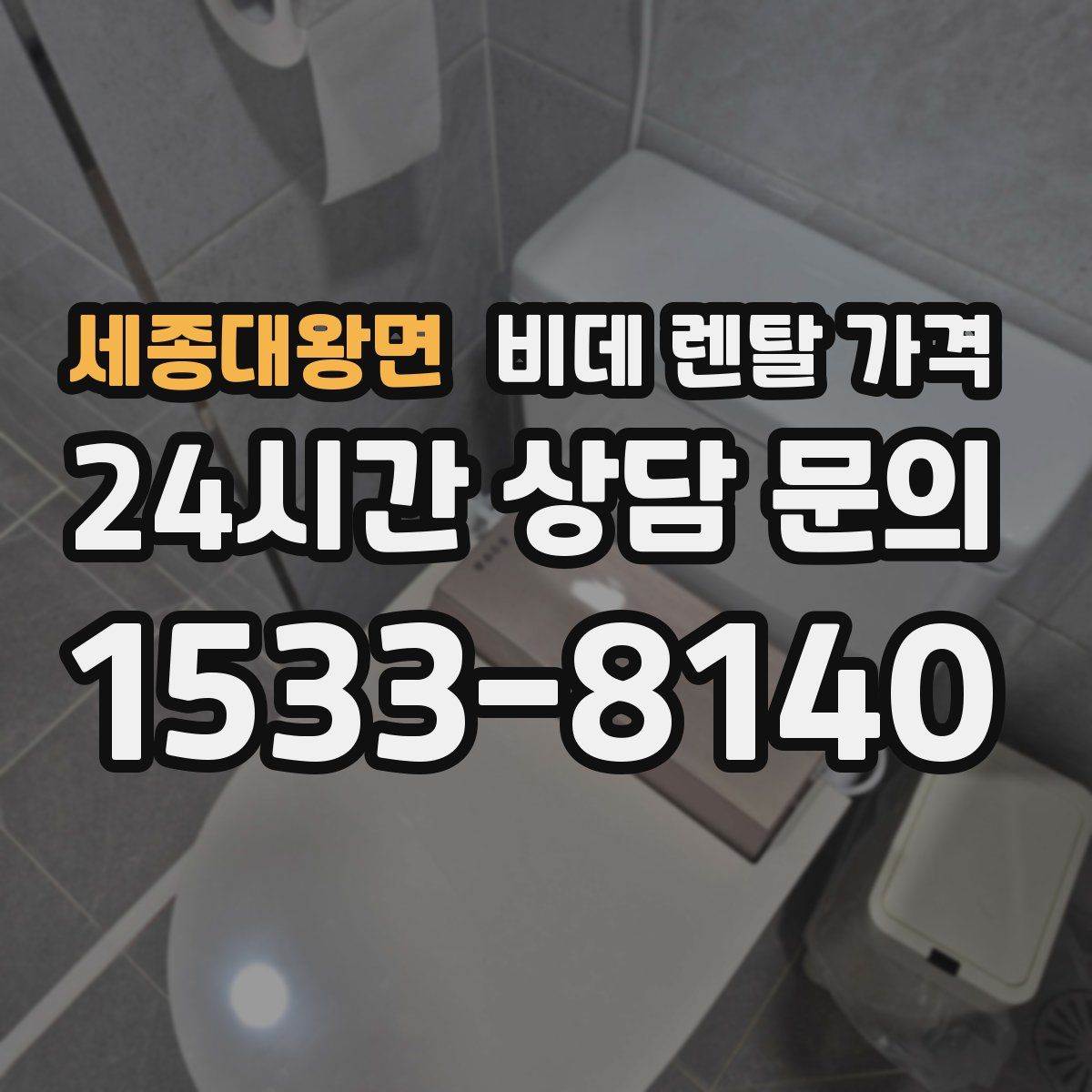 세종대왕면 비데 렌탈 가격