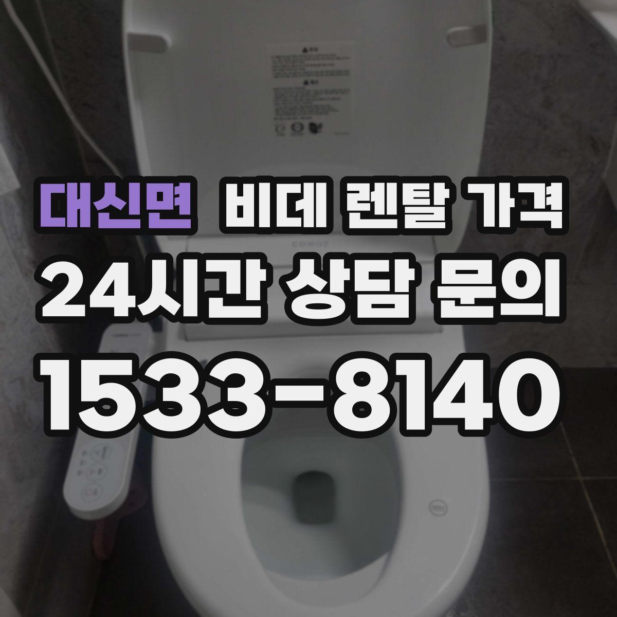대신면 비데 렌탈 가격
