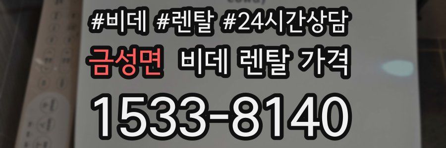 금성면 비데 렌탈 가격