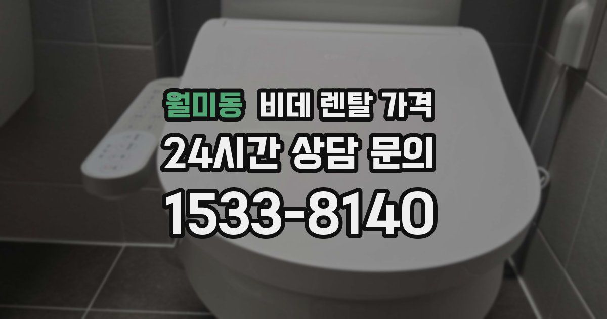 월미동 비데 렌탈 가격