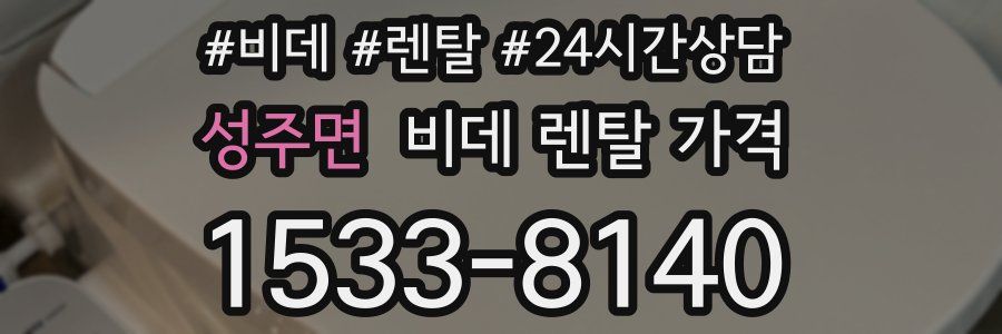 성주면 비데 렌탈 가격
