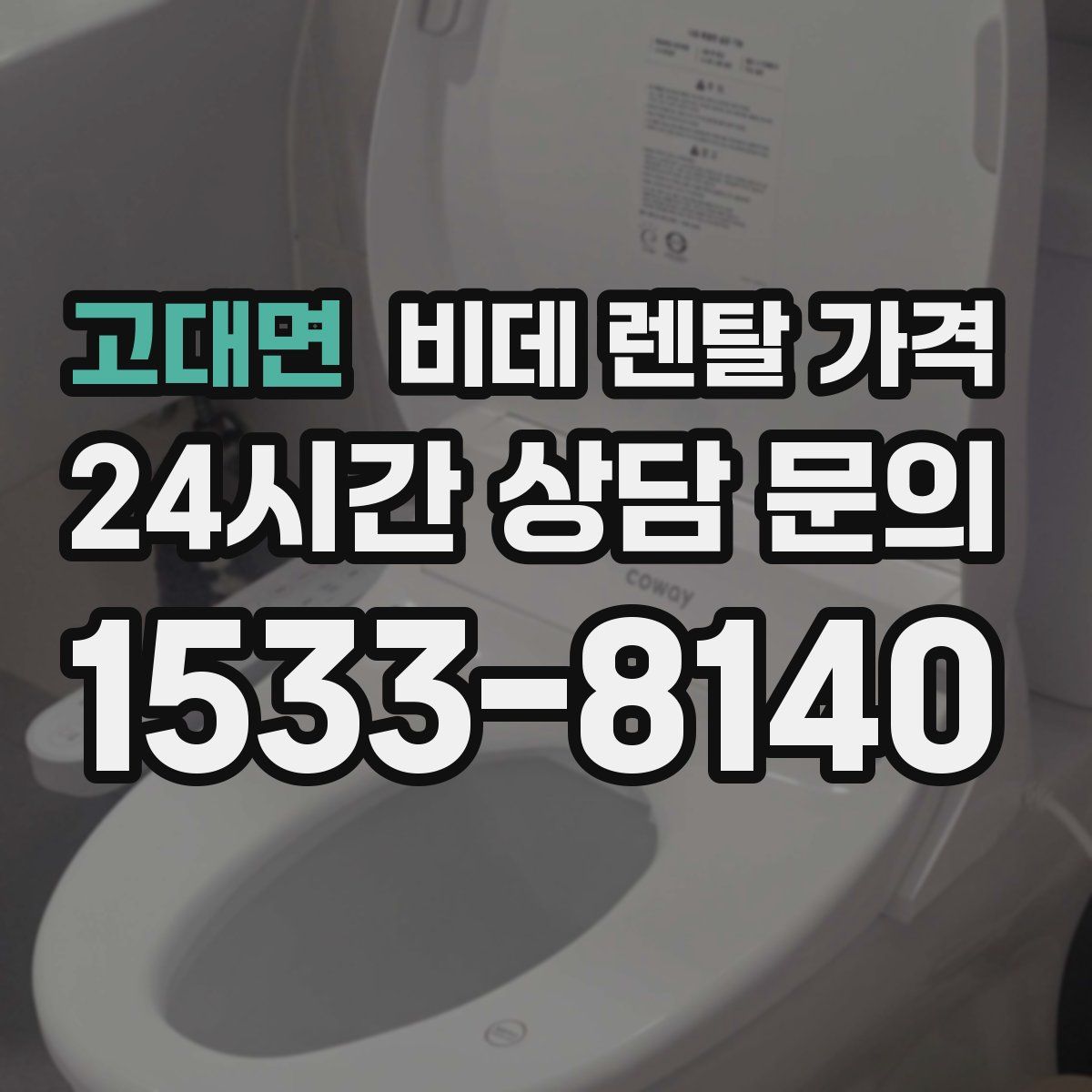 고대면 비데 렌탈 가격