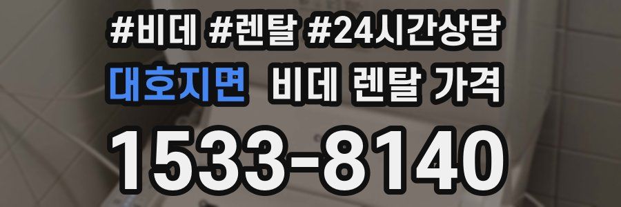 대호지면 비데 렌탈 가격