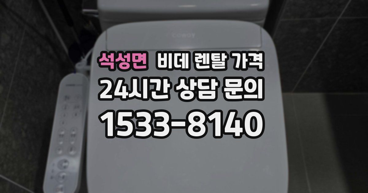 석성면 비데 렌탈 가격