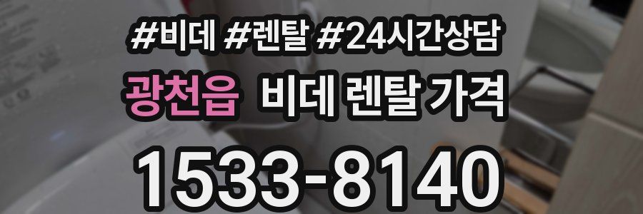 광천읍 비데 렌탈 가격
