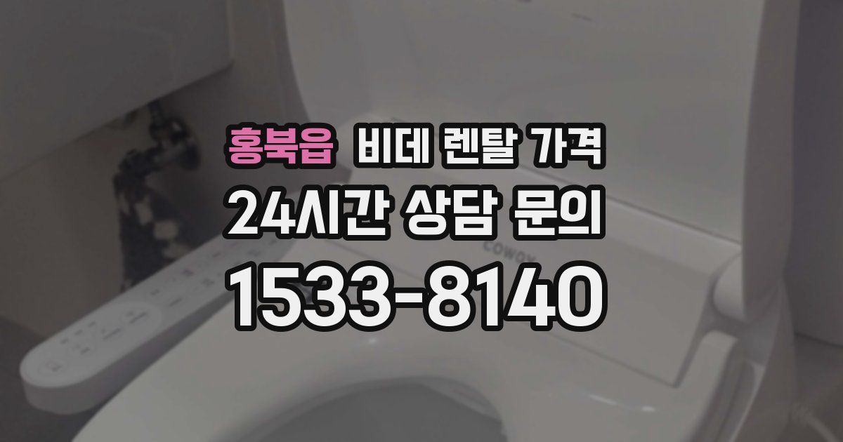 홍북읍 비데 렌탈 가격