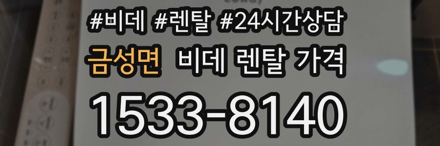 금성면 비데 렌탈 가격