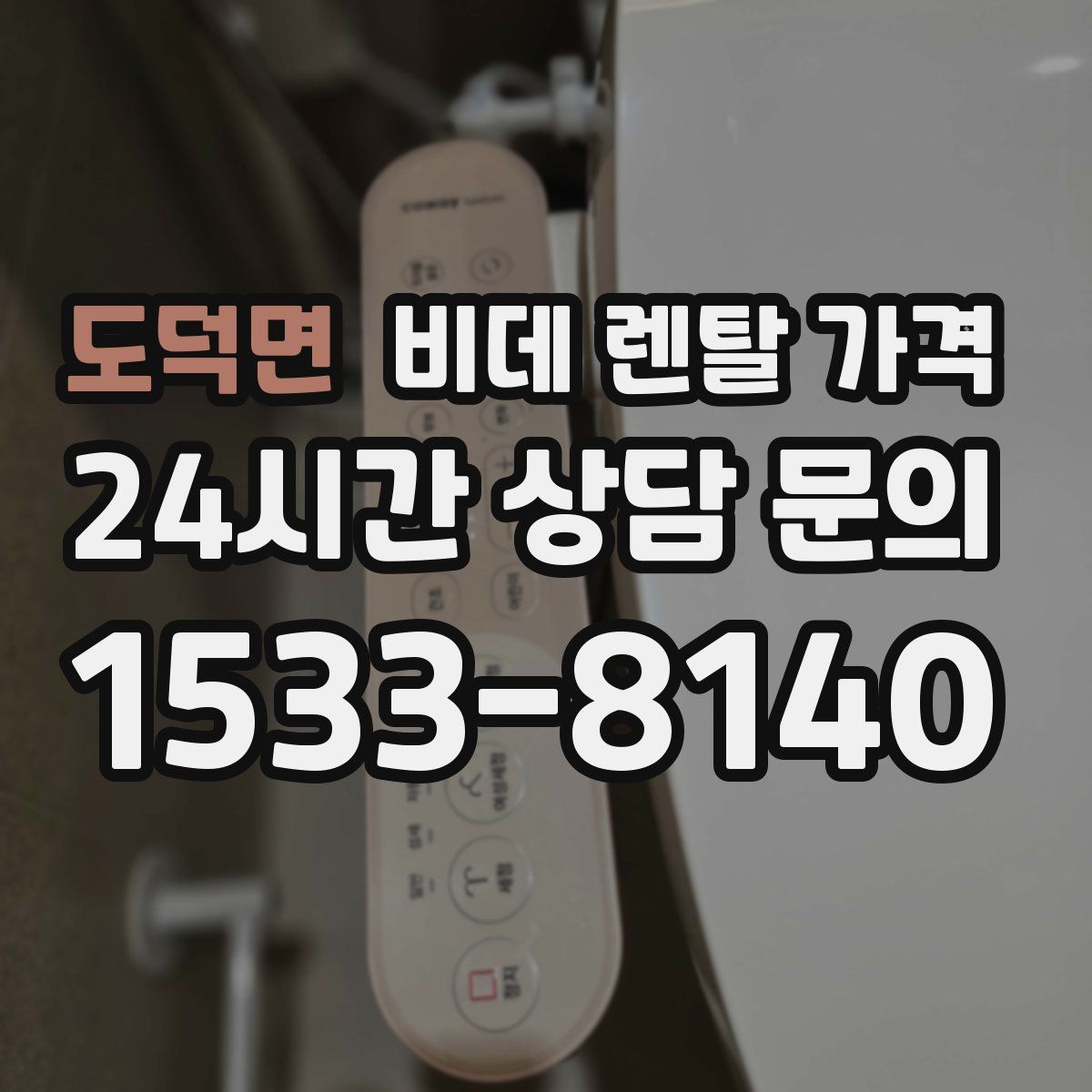 도덕면 비데 렌탈 가격