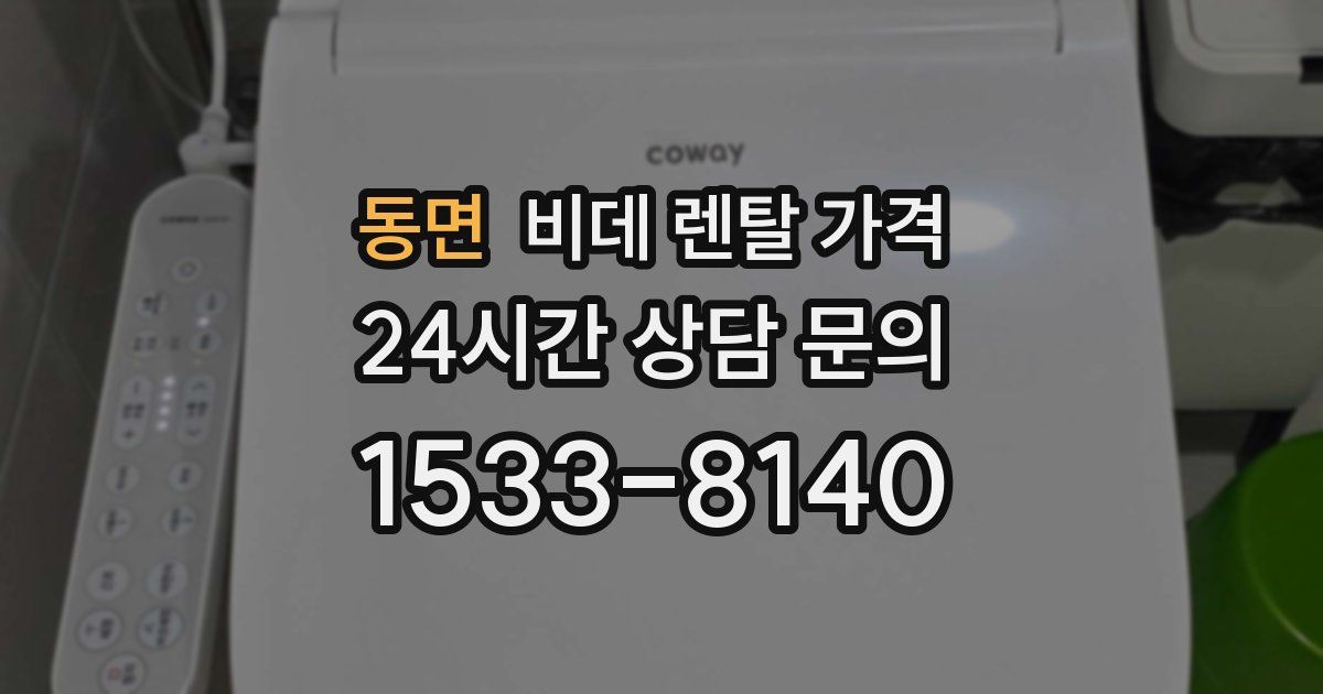 동면 비데 렌탈 가격