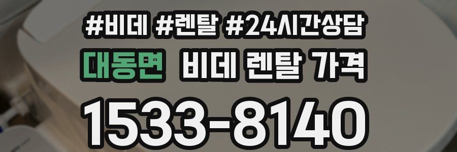 대동면 비데 렌탈 가격