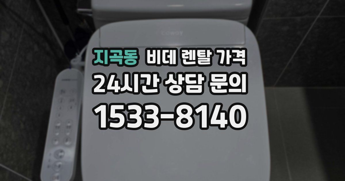 지곡동 비데 렌탈 가격